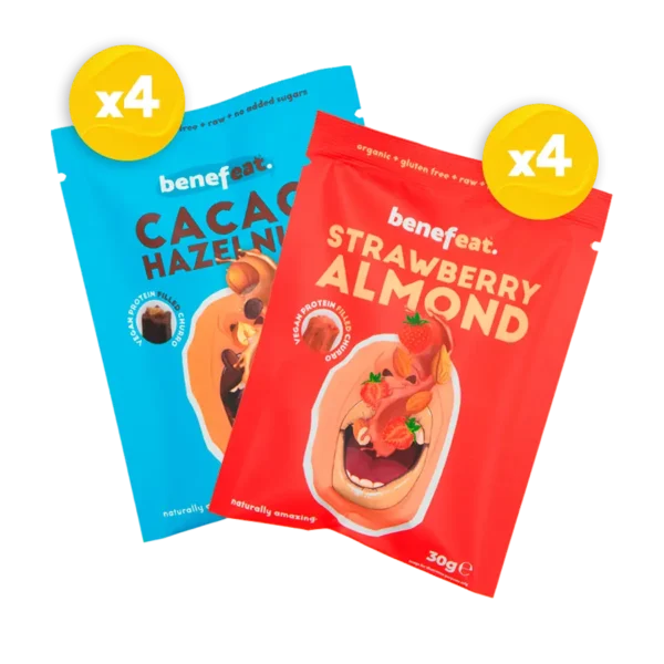 Churros Cacau Avelã + Morango Amêndoa