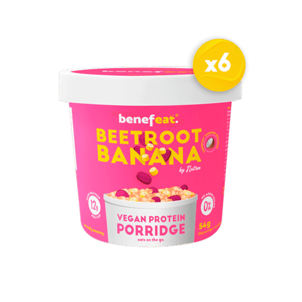 Papas de beterraba e banana